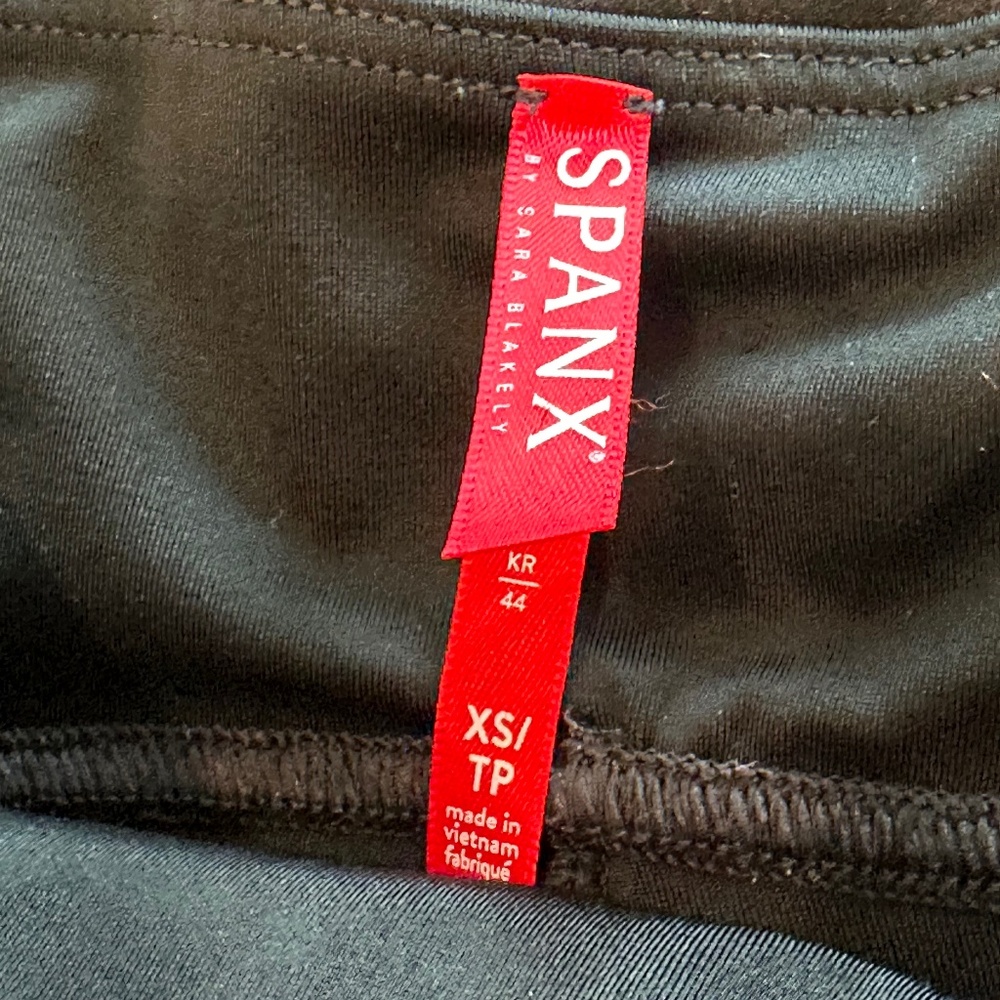 Spanx XS X-Small MOTO faux leather leggings great condition worn 2X
